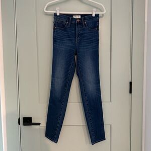 Madewell High Rise Skinny Dark Wash Jeans
